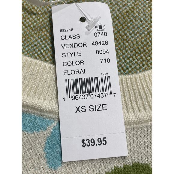 NWT Pacsun LA Heart Women's Size XS Floral Lazy Day Sweater Multicolor - Picture 6 of 12